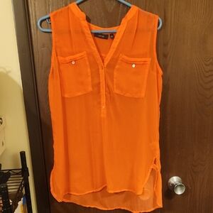 Apt. 9 Vibrant Orange Sleeveless Top